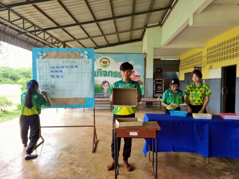 ภาพบรรยากาศการเลือกตั้งประธานนักเรียน ประจำปีการศึกษา 2568 ในวันที่ 29 พฤษภาคม 2568