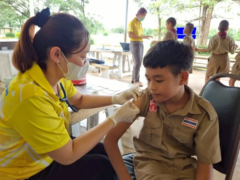 โรงพยาบาลส่งเสริมสุขภาพตำบลบ้านโพนบก ตรวจสุขภาพ ฉีดวัคซีน